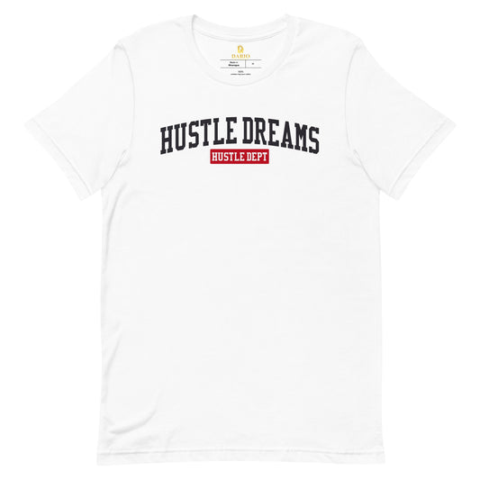 Men’s Hustle Dreams Varsity Red/Black Tee