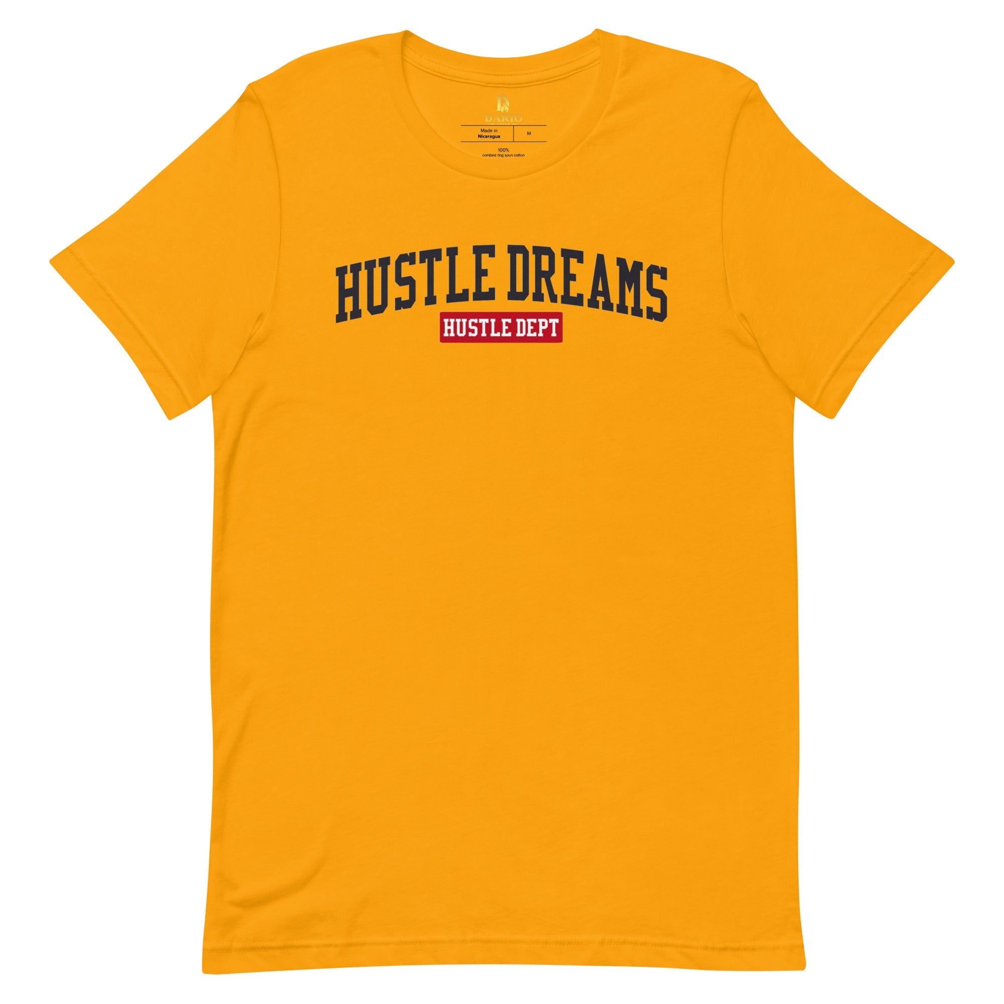 Men’s Hustle Dreams Varsity Red/Black Tee