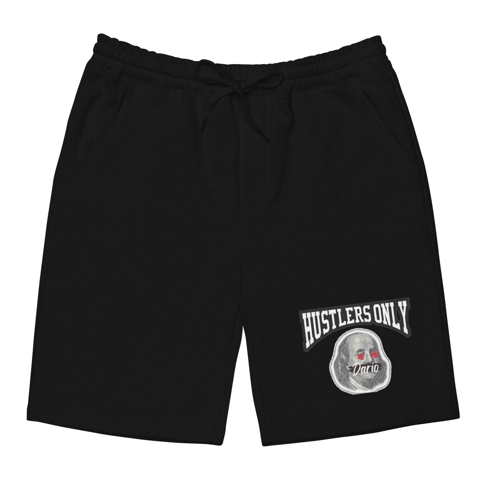 Men's Hustler$ Only White shorts