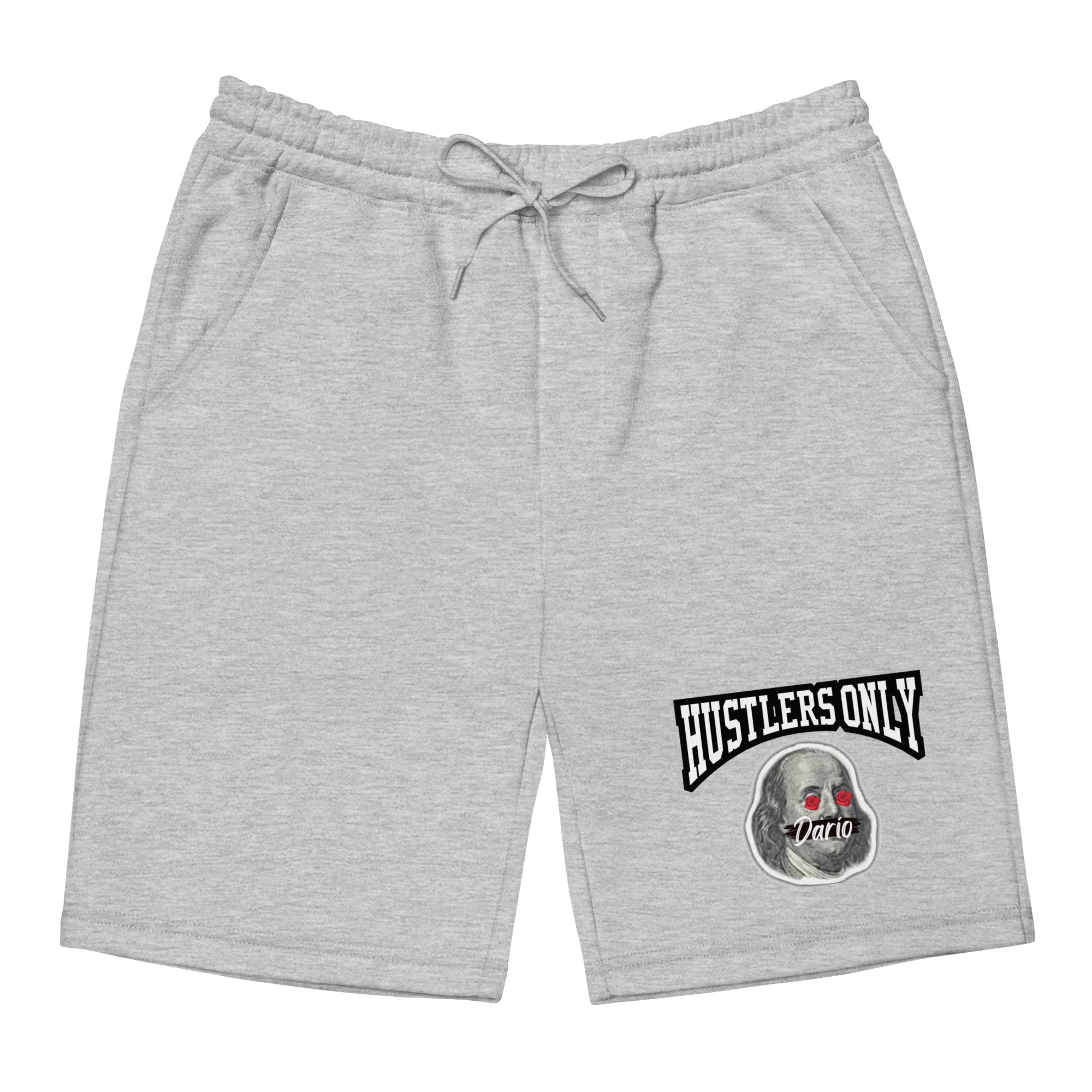 Men's Hustler$ Only White shorts