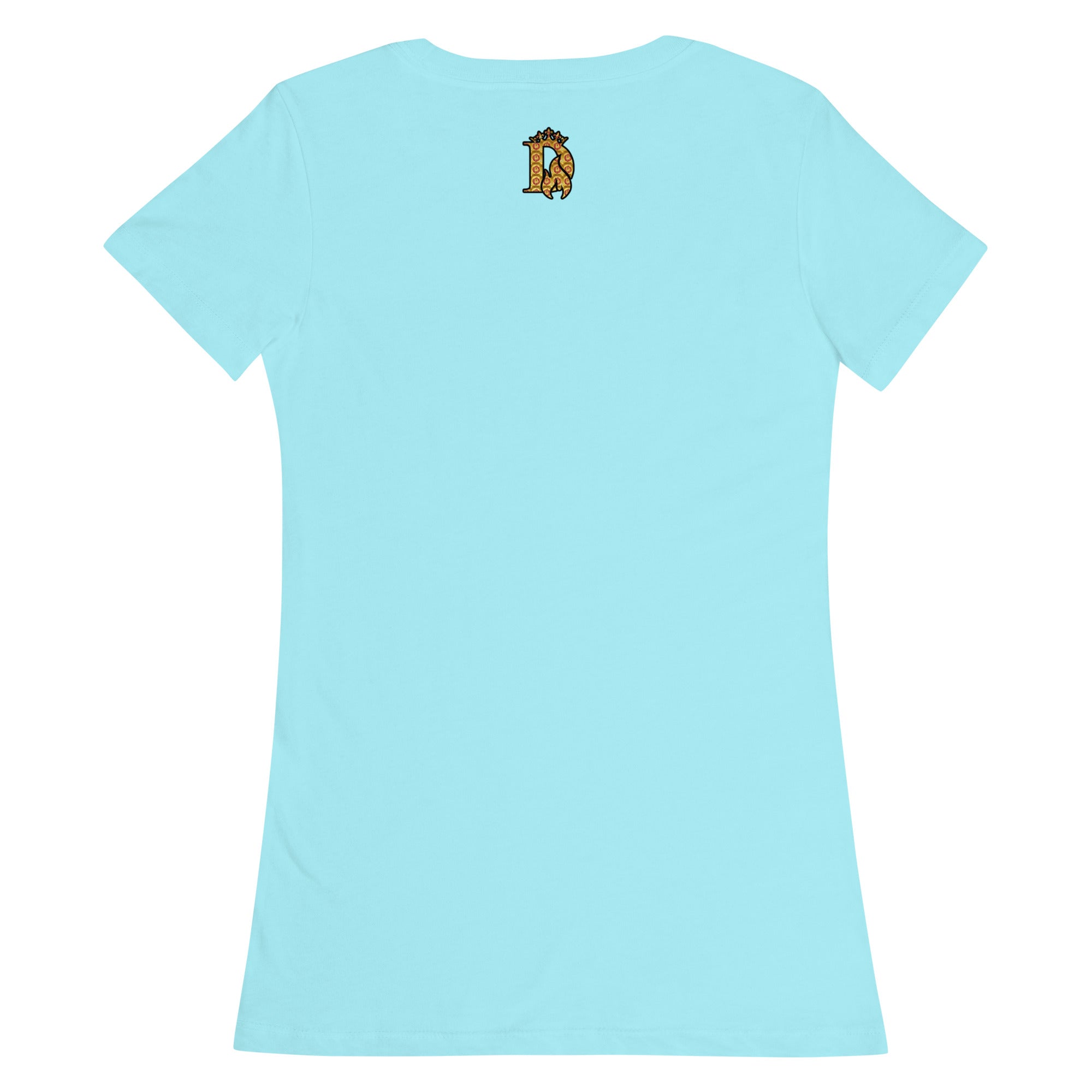 Women’s fitted Hustle Babe Blue Tee